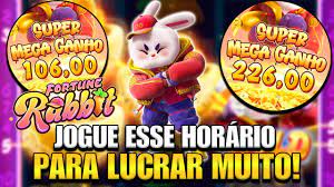 qual a melhor hora para jogar fortune rabbit